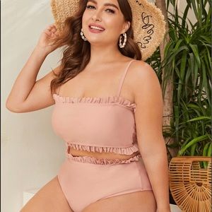 Frill Trim High Waisted Bikini